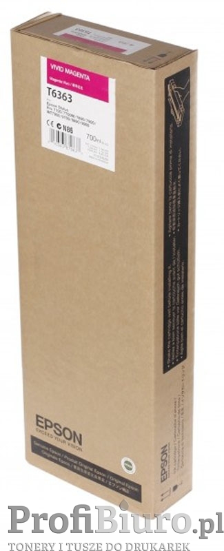 Tusz Epson T6363 Magenta do drukarek (Oryginany) [700ml]