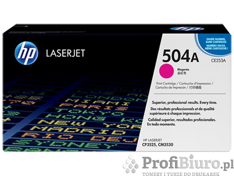Toner HP 504A / CE253A Magenta do drukarek (Oryginalny) [7k]