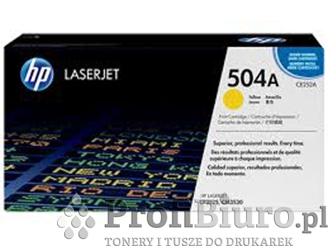 Toner HP 504A / CE252A Yellow do drukarek (Oryginalny) [7k]