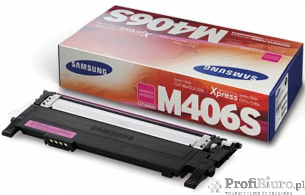 Toner Samsung CLT-M406S Magenta do drukarek (Oryginalny) [1k]