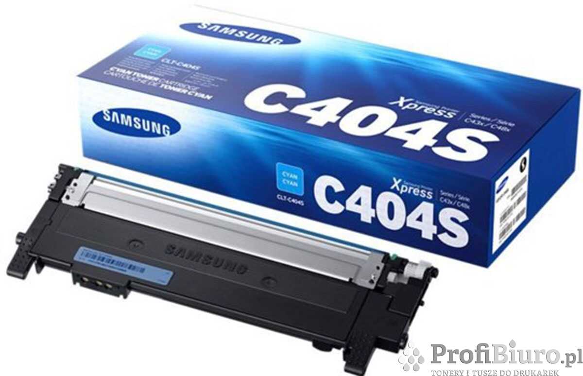Toner Samsung CLT-C404S Cyan do drukarek (Oryginalny) [1k]