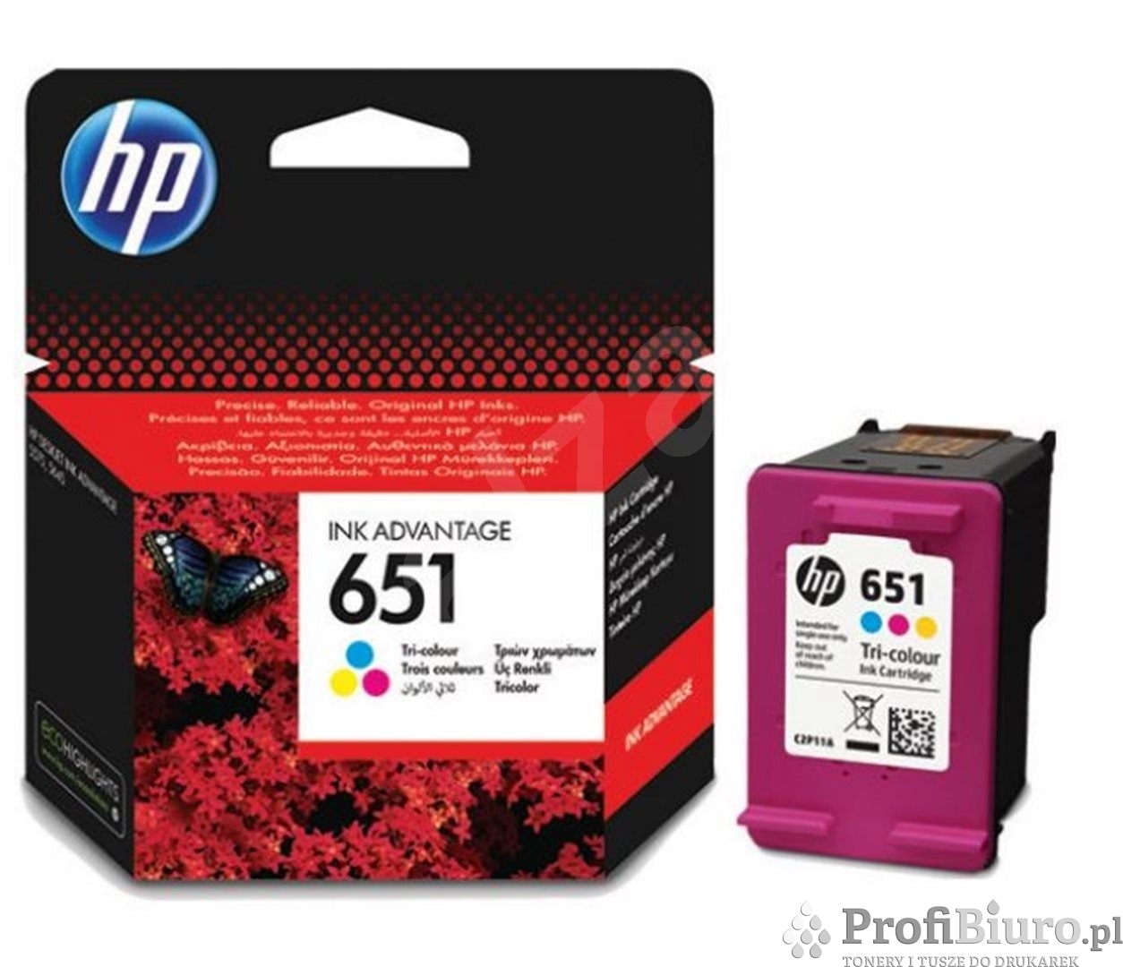 Tusz HP 651 / C2P11AE Kolor do drukarek (Oryginalny)