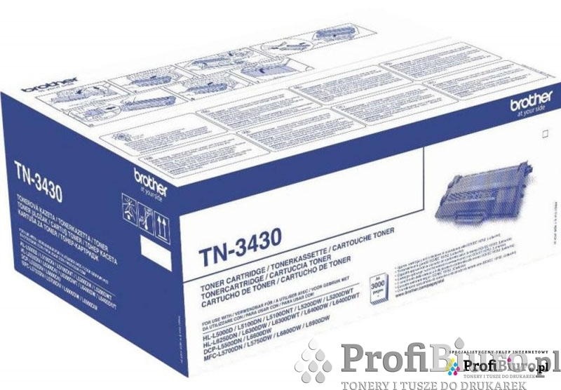 Toner Brother TN-3430 Czarny do drukarek (Oryginalny) [3k]