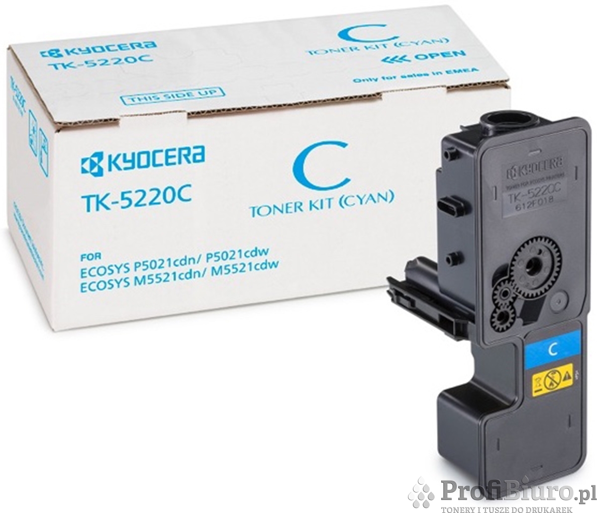 Toner Kyocera TK-5220C Cyan do drukarek (Oryginalny) [1.2k]