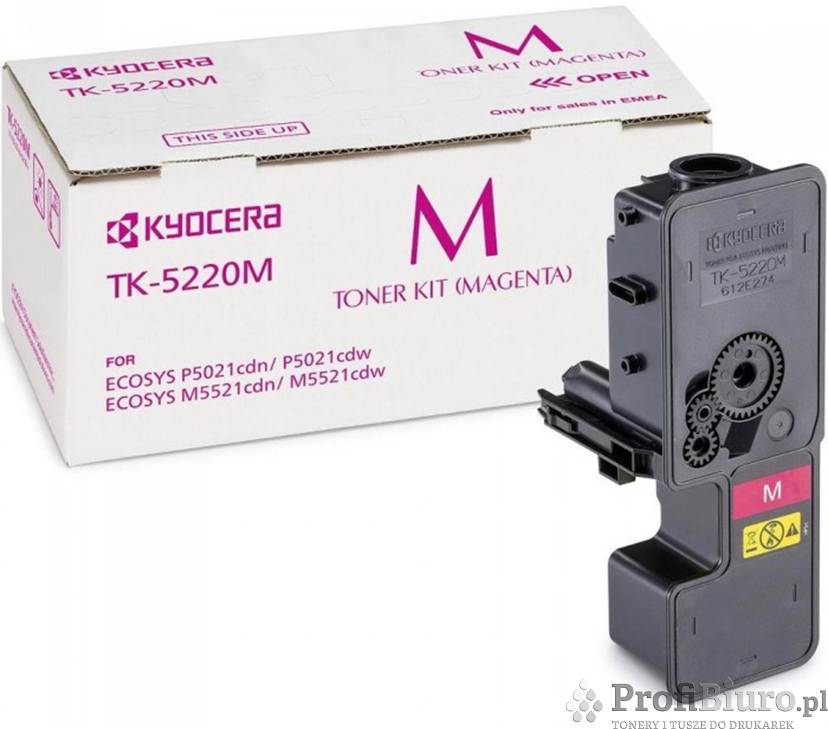 Toner Kyocera TK-5220M Magenta do drukarek (Oryginalny) [1.2k]