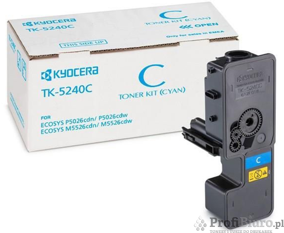 Toner Kyocera TK-5240C Cyan do drukarek (Oryginalny) [3k]