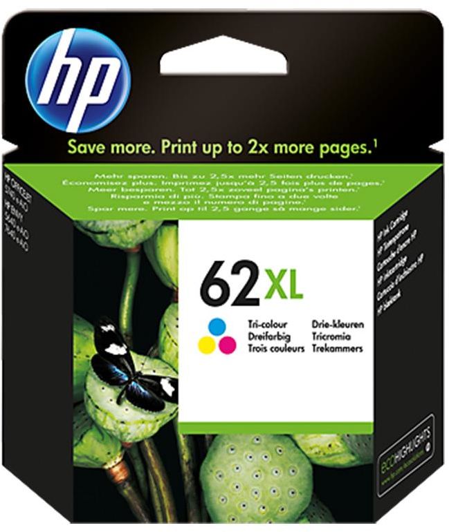 Tusz HP 62XL do Officejet 8040 415 str. CMY