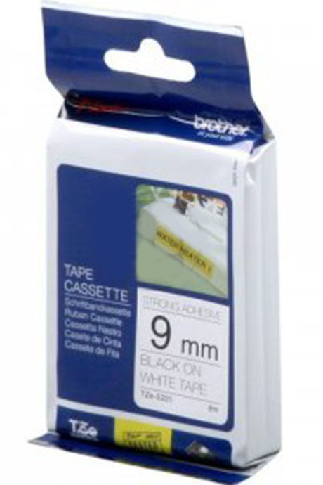 Taśma Brother TZe-S221 Black do drukarek (Oryginalna) [9mm]