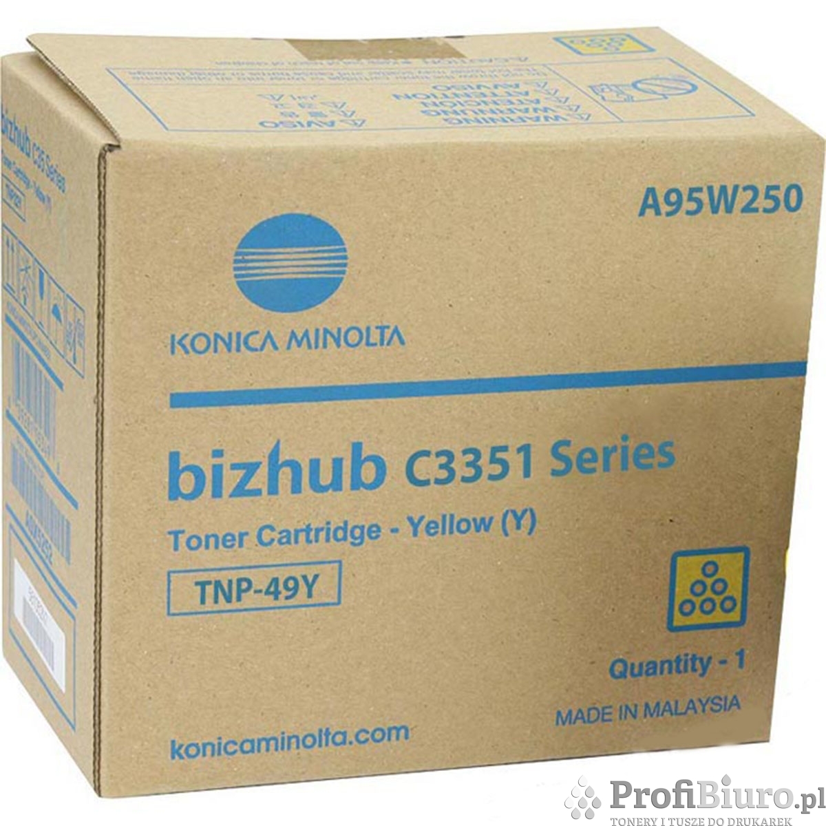 Toner Konica Minolta TNP-49Y Yello do drukarek (Oryginalny) [13k]