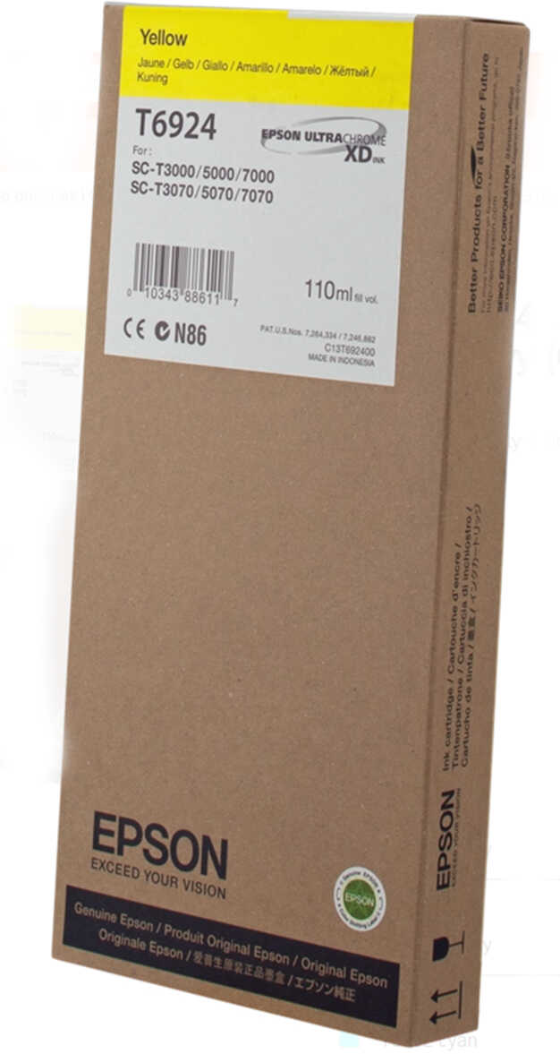 Tusz Epson T6924 do SureColor SC-T3000/5000/7000 110ml Yellow