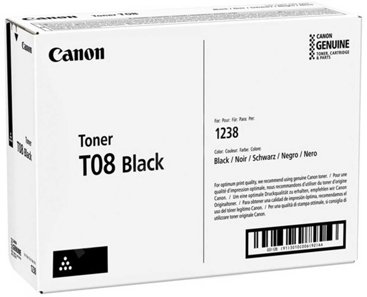 Toner Canon T08 / 3010C006 Czarny do drukarek (Oryginalny) [11k]