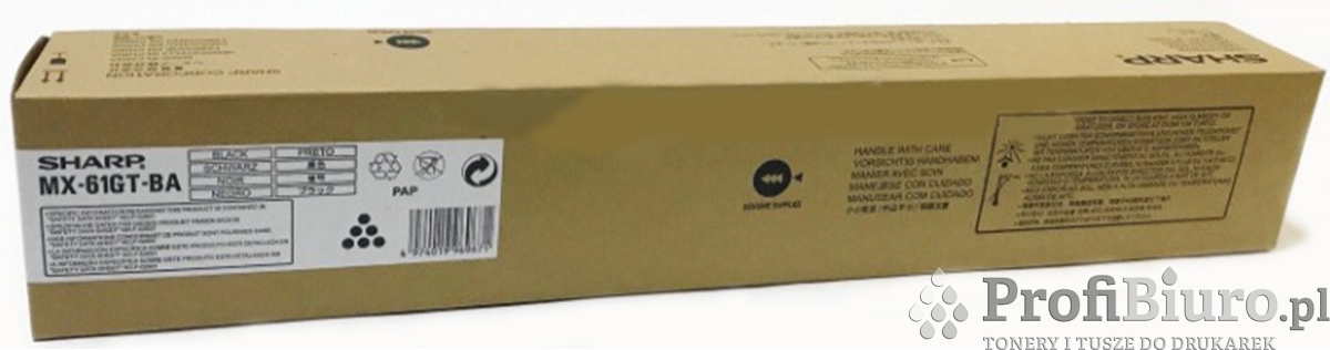 Toner Sharp MX-61GT-BA Black do drukarek (Oryginalny) [40k]