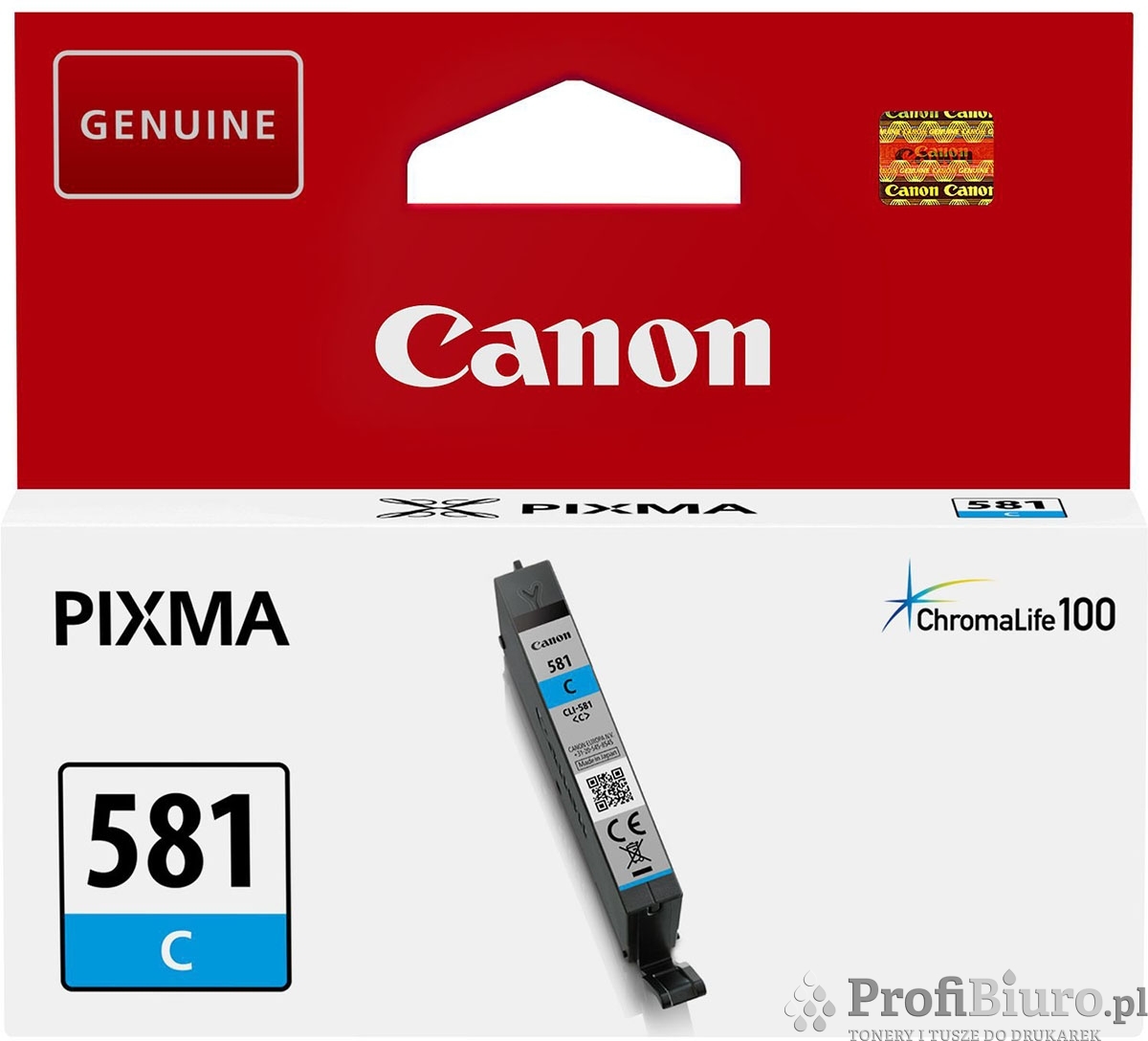 Tusz Canon CLI-581C Cyan do drukarek (Oryginalny) [5.6ml]