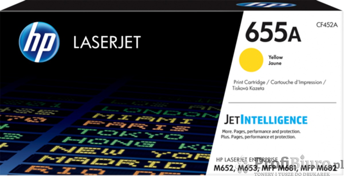 Toner HP 655A / CF452A Yellow do drukarek (Oryginalny) [10.5k]