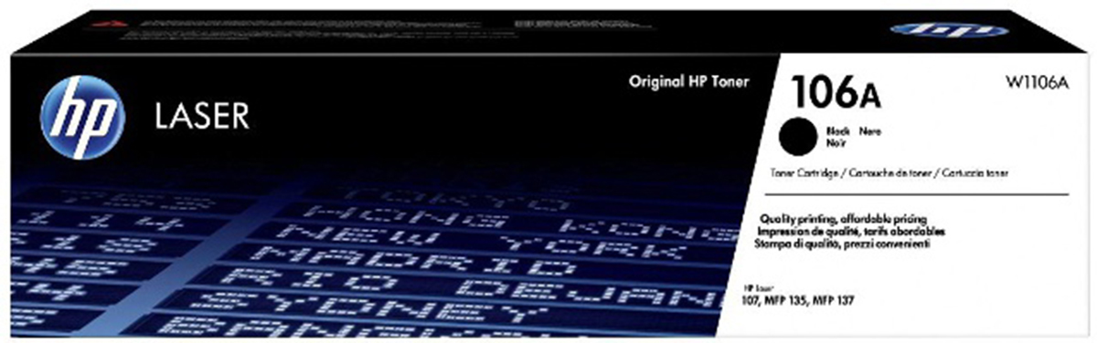 Toner HP 106A / W1106A Czarny do drukarek (Oryginalny) [1k]