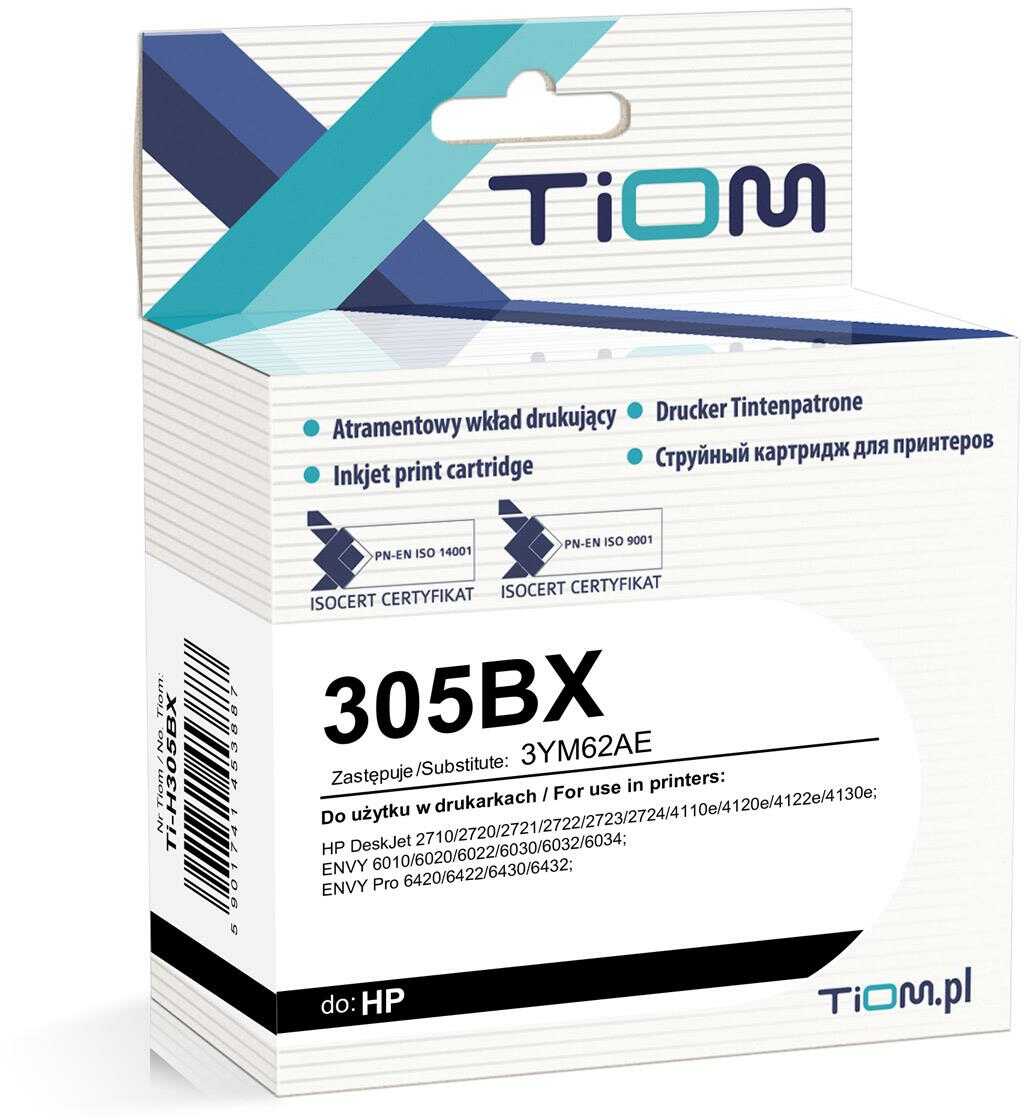 Tusz Tiom do HP 305BX 3YM62AE 7ml black