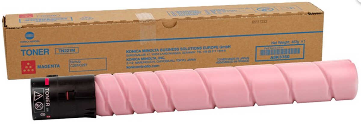 Toner Konica Minolta TN221M / A8K335F Magenta do drukarek (Oryginalny) [10.5k]