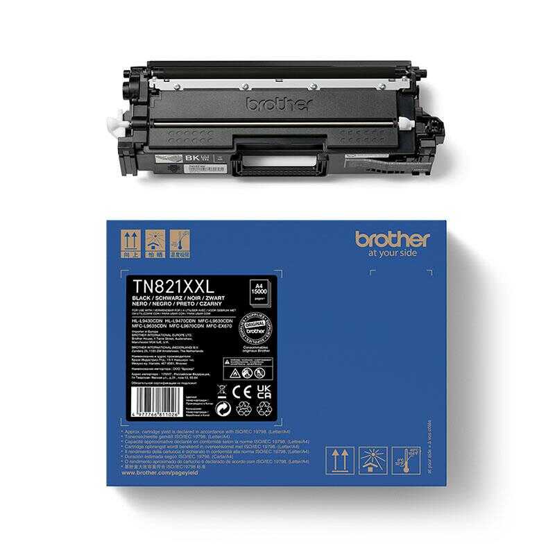 Toner Brother TN821XXLBK Czarny do drukarek (Oryginalny) [15k]