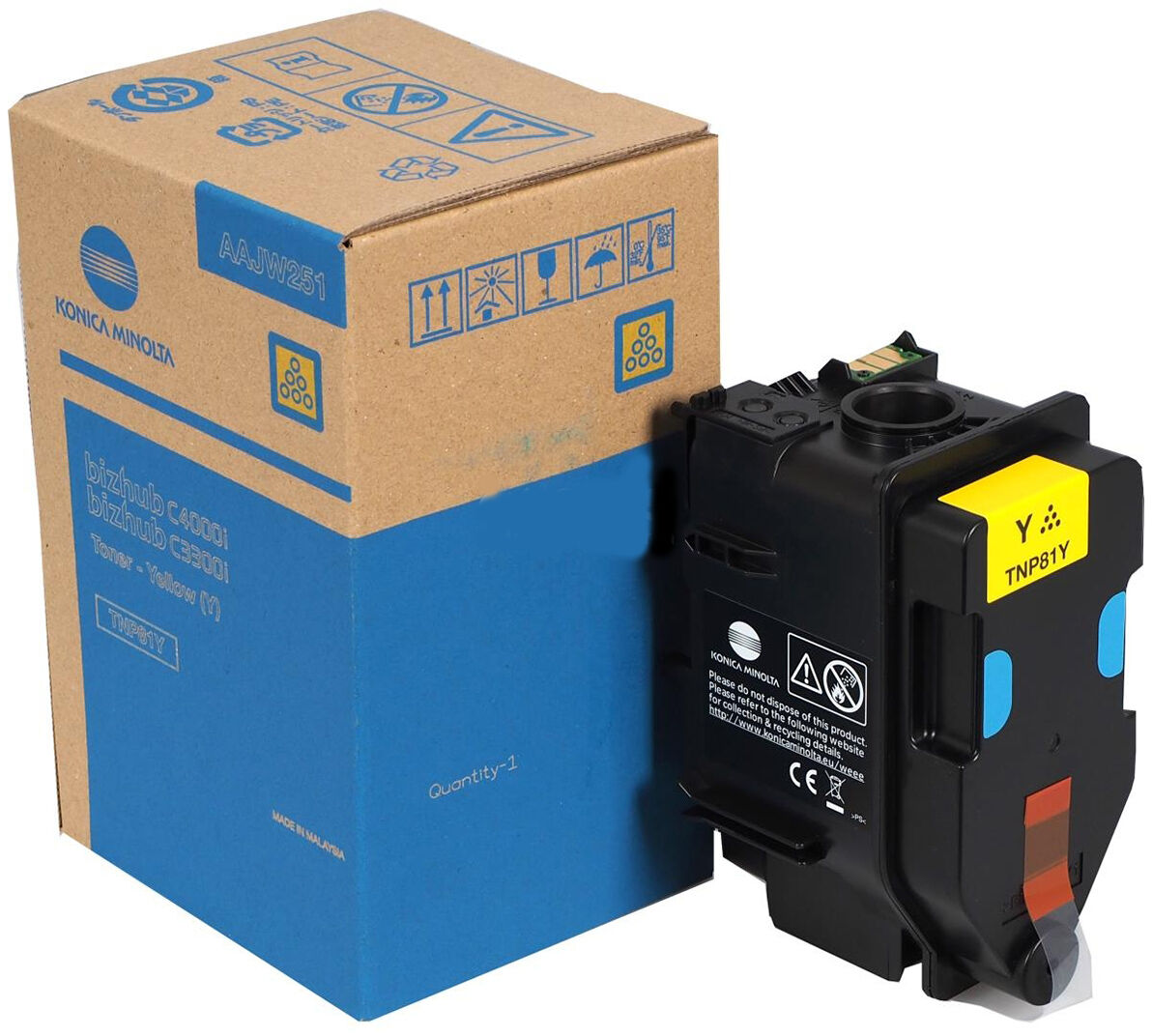 Toner Konica Minolta TNP-81Y / AAJW251 Yellow do drukarek (Oryginalny) [9k]