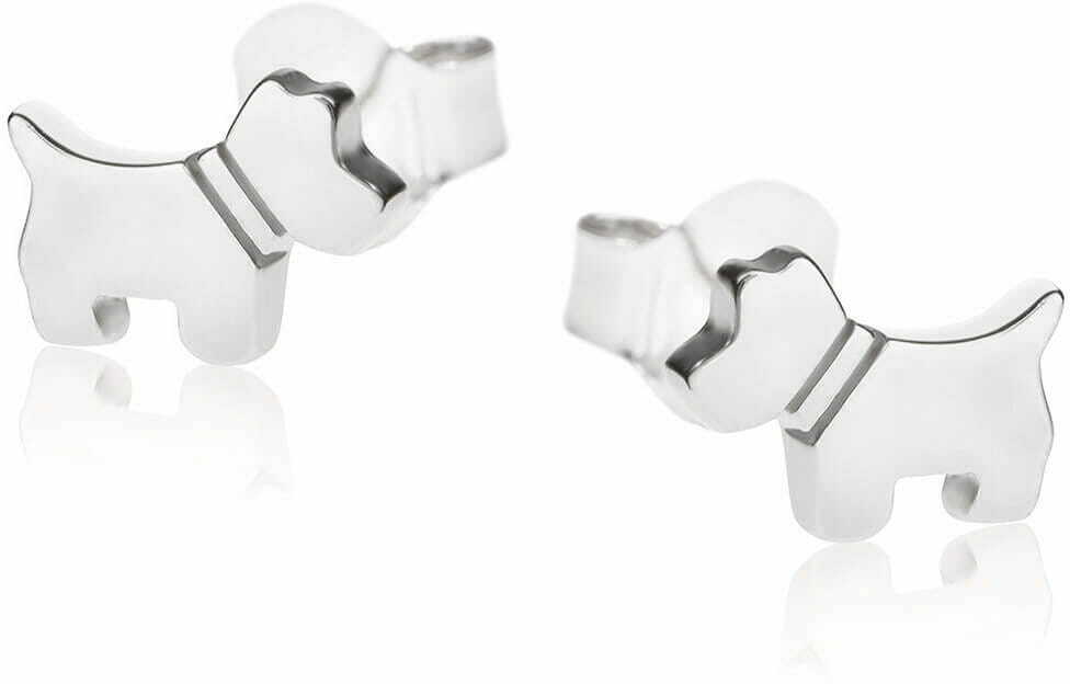 Kolczyki srebrne pieski