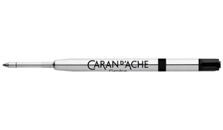 Wkład CARAN D''ACHE, do pióra kulkowego 849, F, czarny