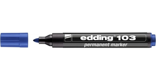 Marker permanentny e-103 EDDING, niebieski