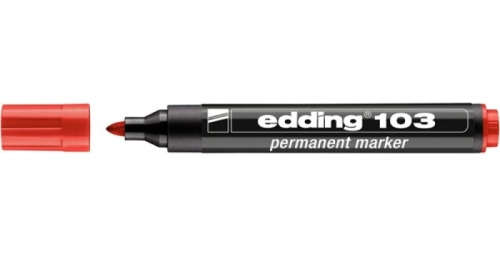 Marker permanentny e-103 EDDING, czerwony