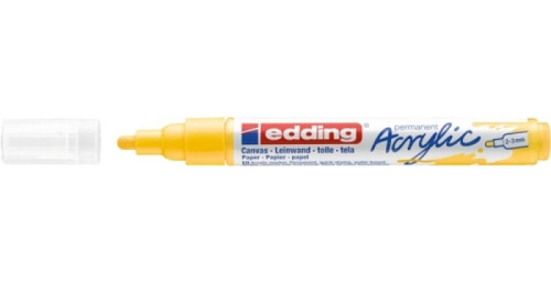 Marker akrylowy e-5100 EDDING, 2-3 mm, matowa żółć