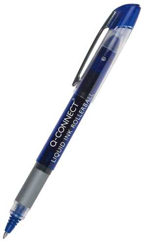 Q-CONNECT Cienkopis kulkowy 0,5mm (linia), niebieski KF50140