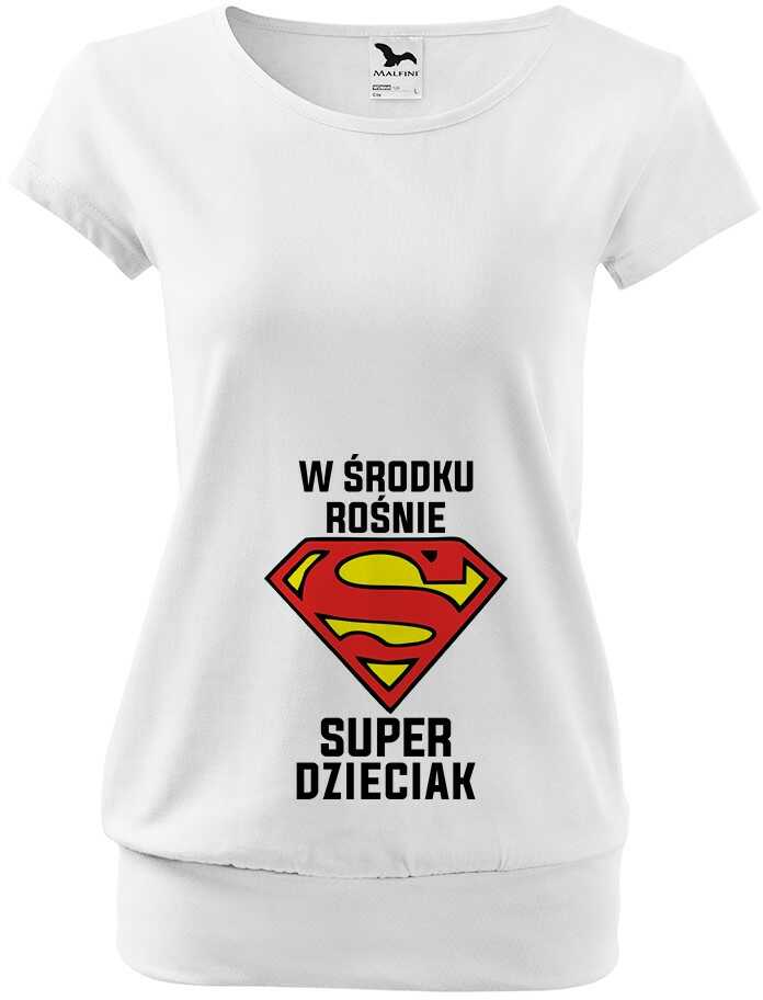 Koszulka ciążowa Przyszła Mama - W środku rośnie super dzieciak