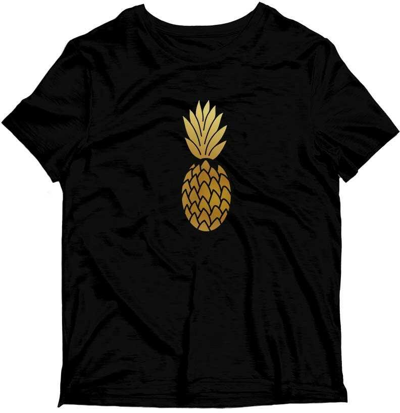 Koszulka męska - Ananas - WAKACJE LATO - Gold Mirror