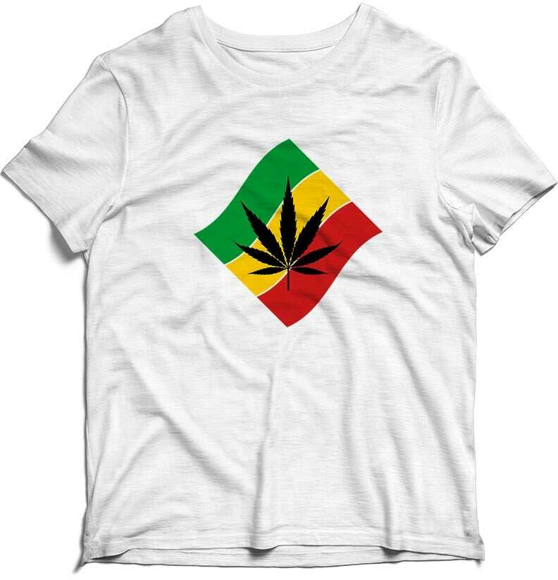 KOSZULKA MĘSKA - Marihuana flaga