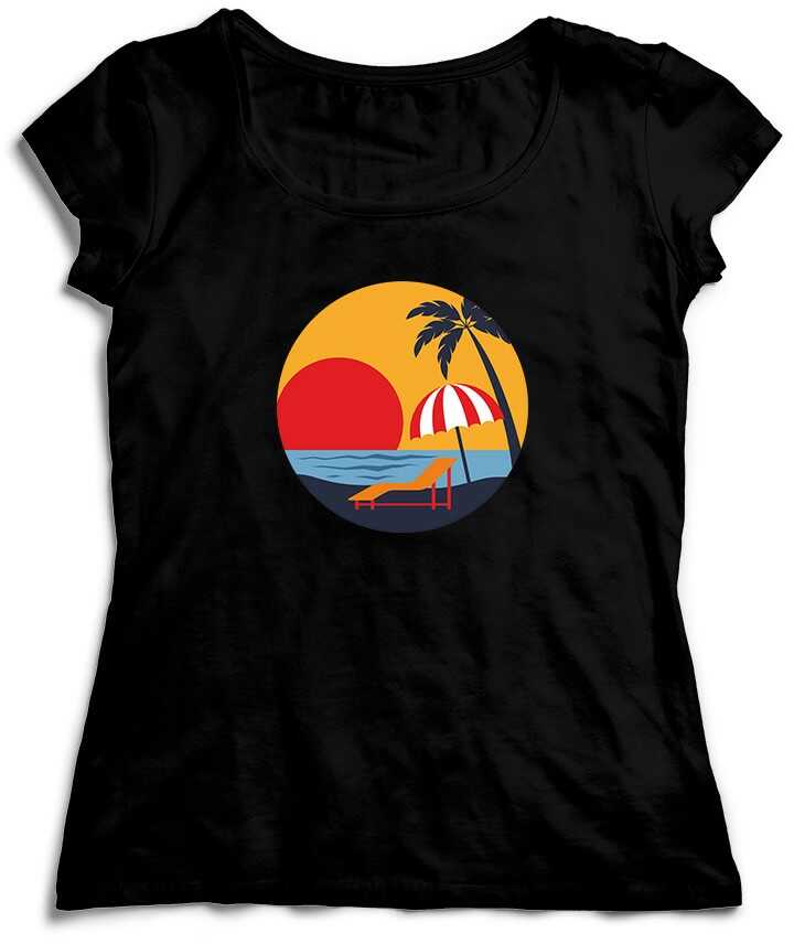 Koszulka damska - plaża morze - Lato Wakacje