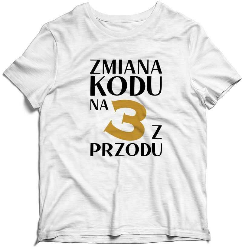 Koszulka Zmiana kodu na 2 3 4 5 6 7 z przodu Prezent T-shirt