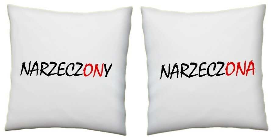 Zestaw poduszek dla pary - NarzeczONy NarzeczONA