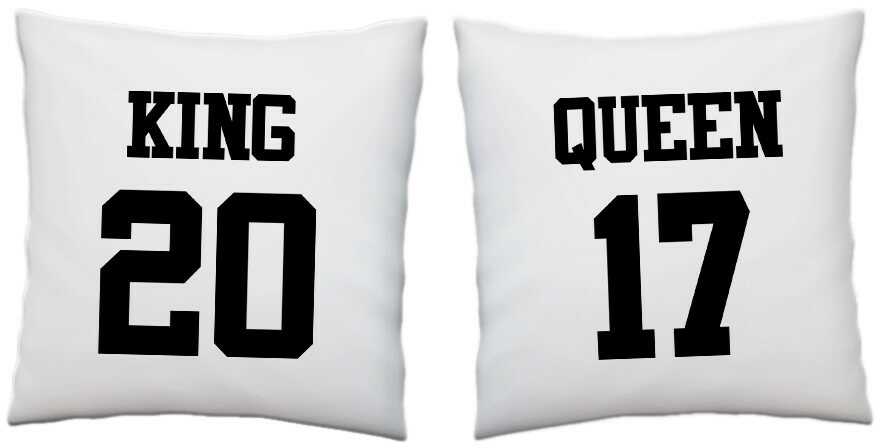 Zestaw poduszek dla pary - King Queen + ROK