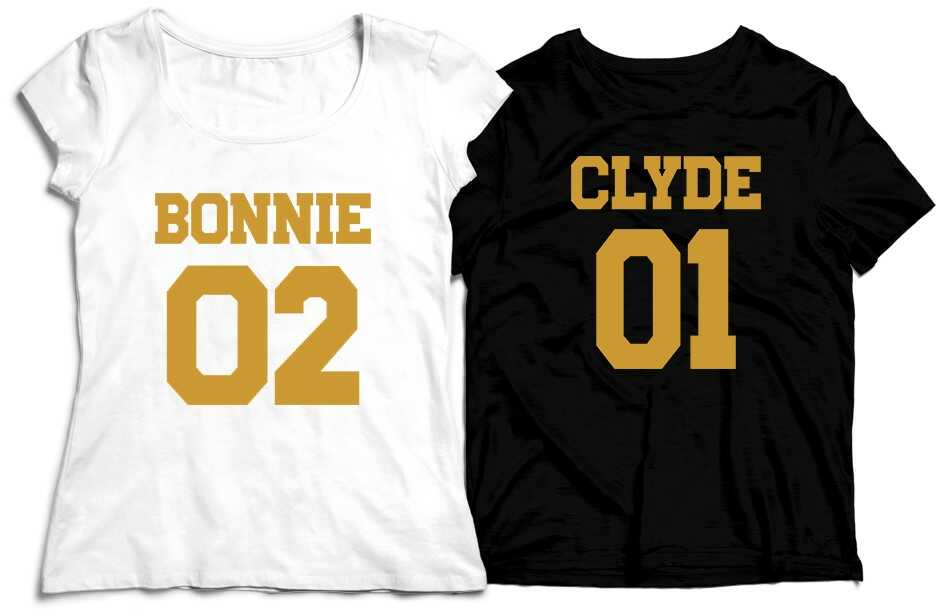 Koszulki dla par - Clyde i Bonnie