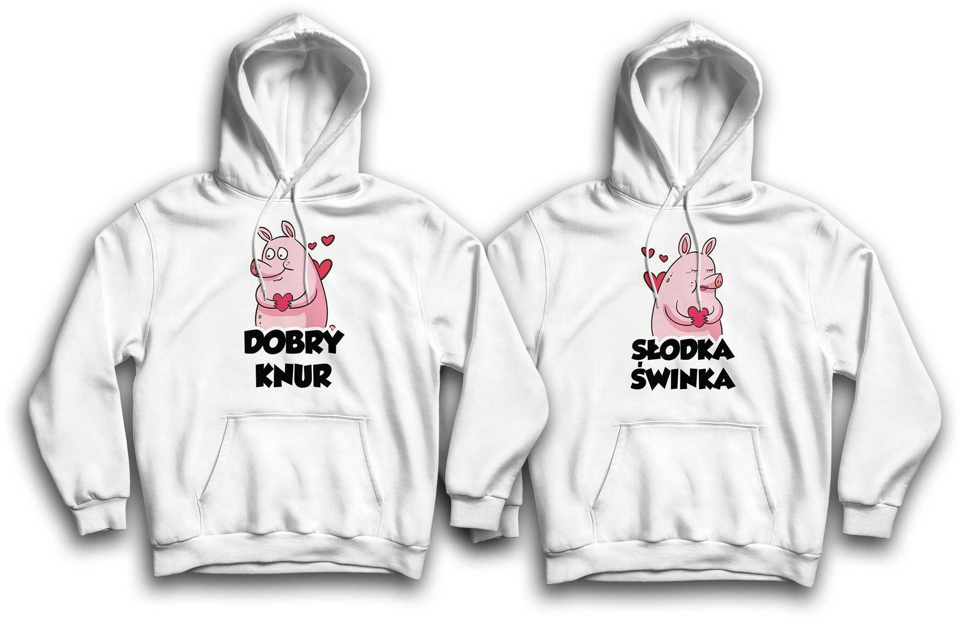Bluzy dla par - Słodka świnka Dobry Knur