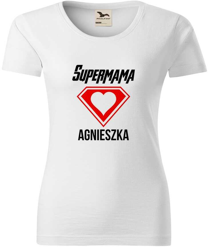 Koszulka Supermama z imieniem