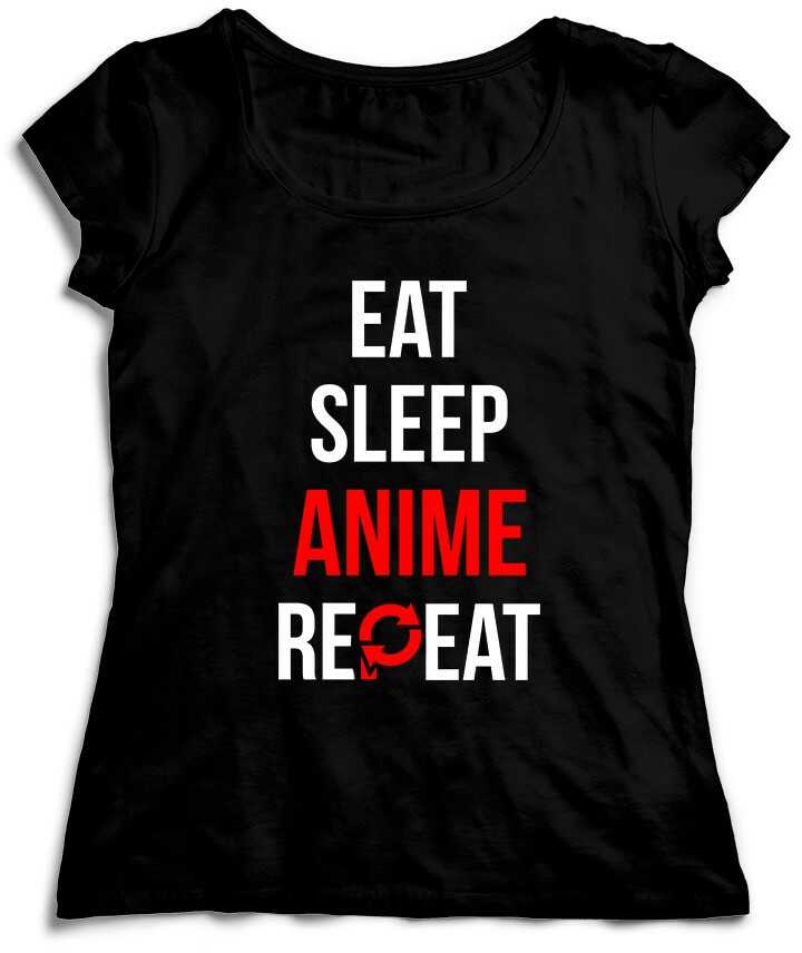 Koszulka - Eat Sleep Anime Repeat