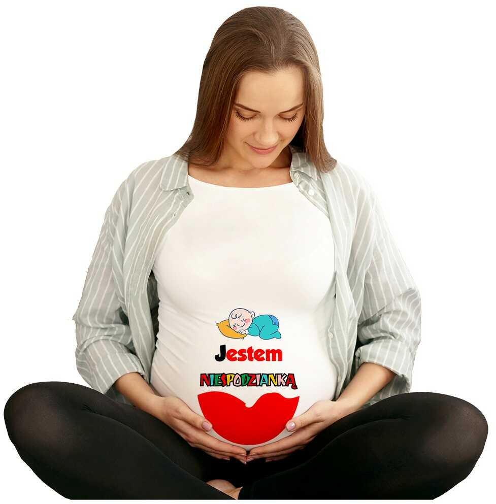 Koszulka ciążowa Przyszła Mama - Jestem Niespodzianką