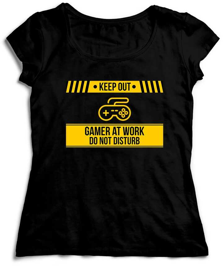 Koszulka Keep Out Gamer At Work Do Not Disturb