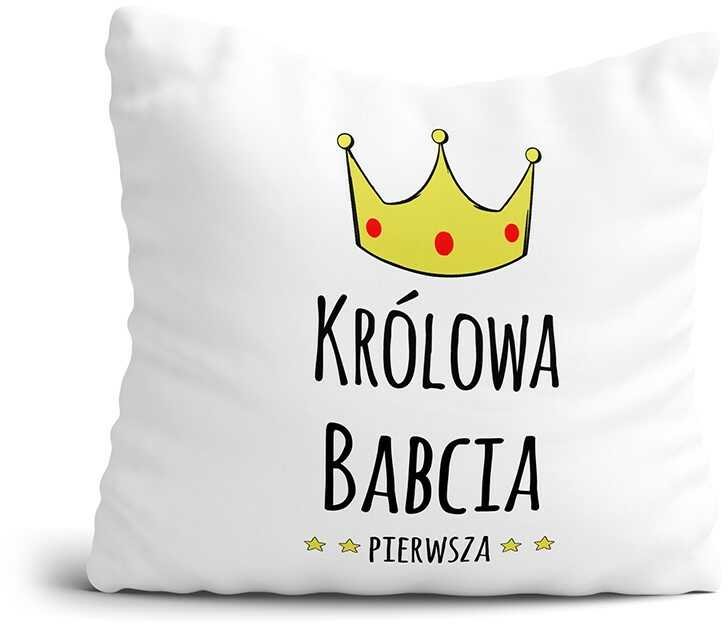 Poduszka na DZIEŃ BABCI - KRÓLOWA BABCIA PIERWSZA Korona Prezent