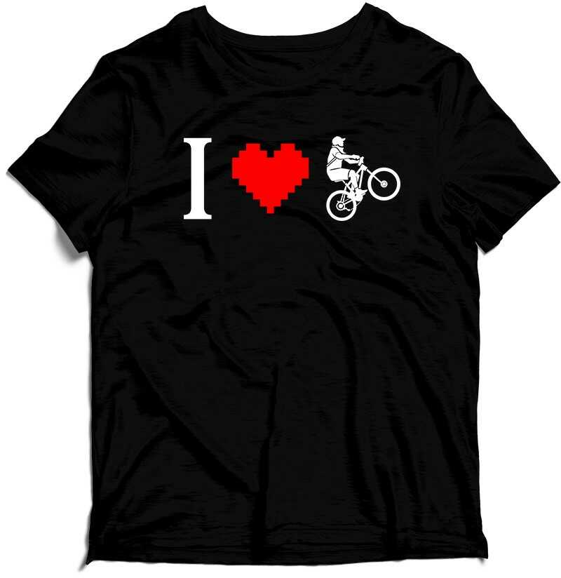 Koszulka Dla Rowerzystów I Love Bike