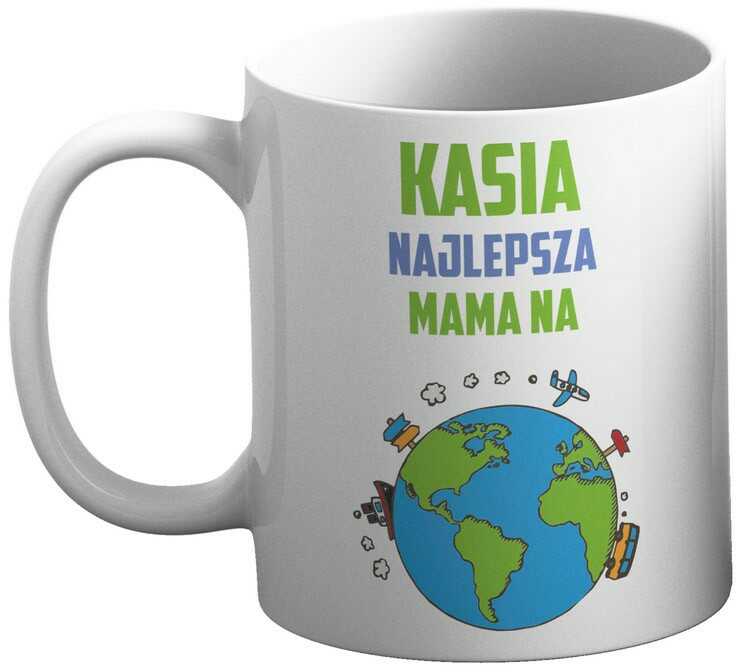 Kubek na Dzień Mamy z imieniem Najlepsza Mama na świecie