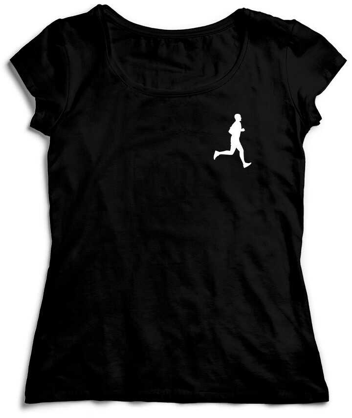 Koszulka - znak postać Biegacza na kieszonke Koszulka T-shirt dla Biegacza Hobby