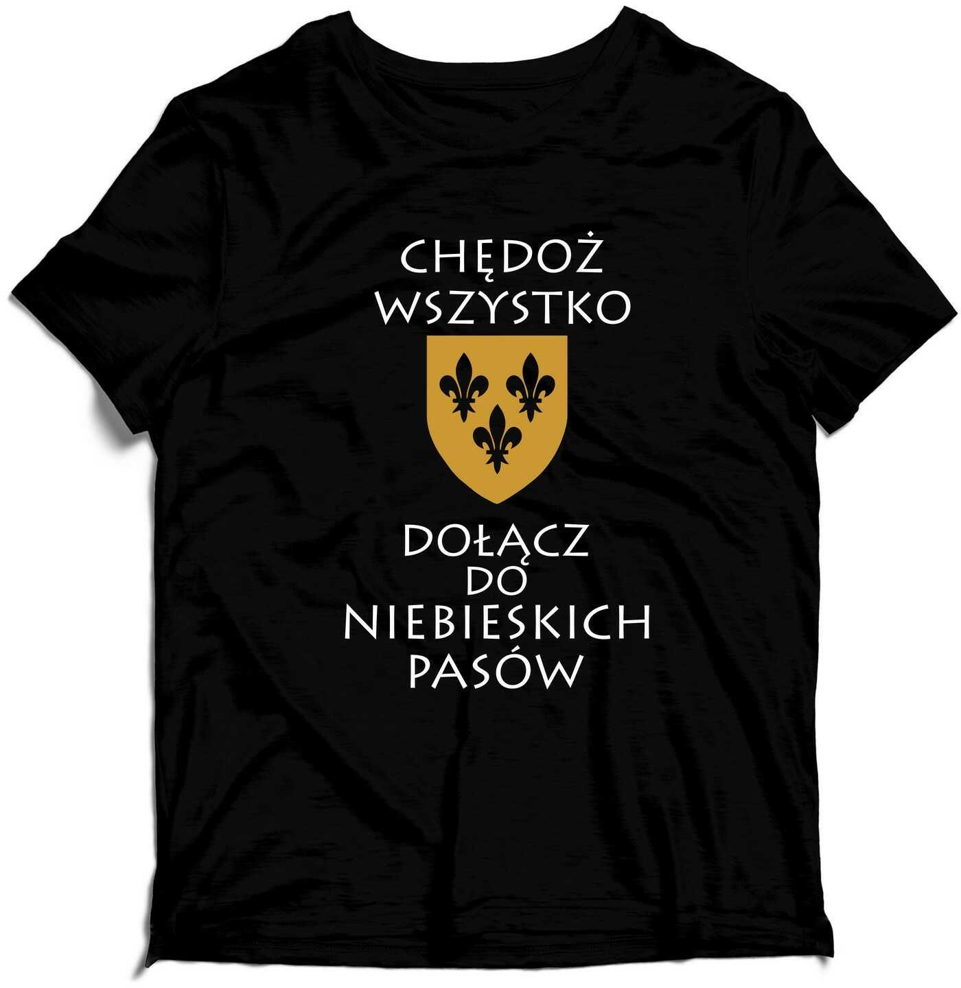 KOSZULKA Wiedźmin CHĘDOŻ WSZYSTKO DOŁĄCZ DO NIEBIESKICH PASÓW