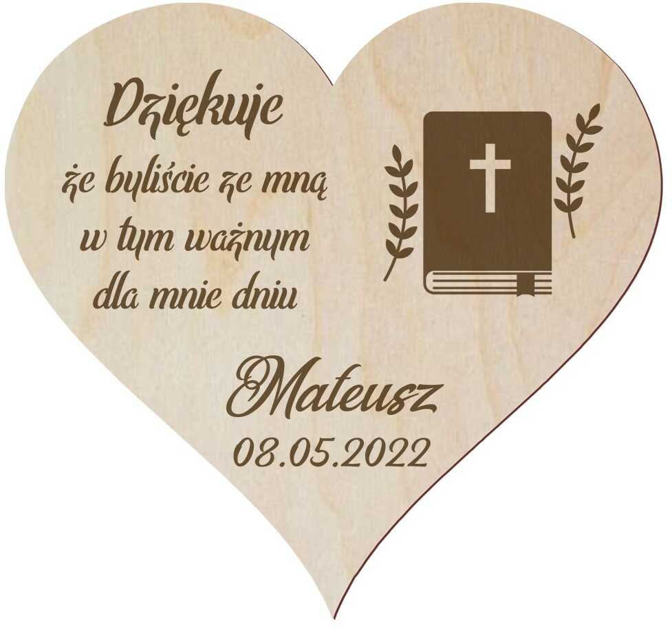 Podziękowanie dla gości Pierwsza Komunia Święta Podziękowania