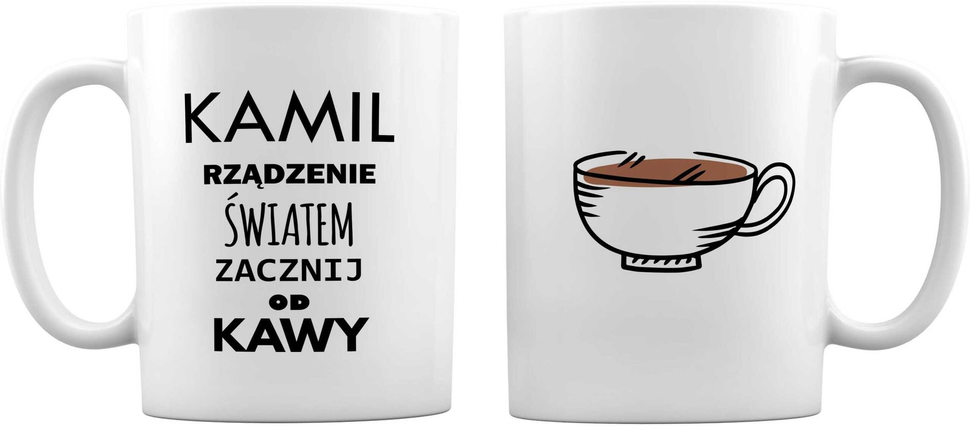 Kubek Rządzenie Światem zacznij od kawy z imieniem