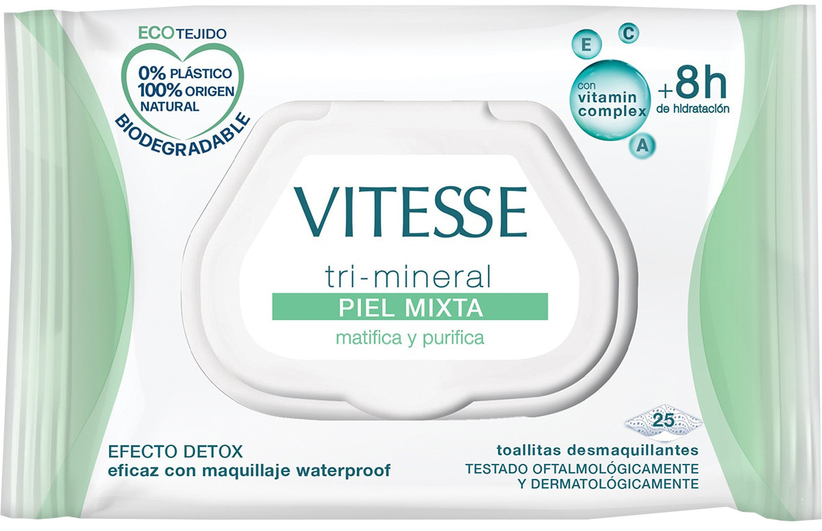 Chusteczki nawilżane do demakijażu Toallitas Des Vitesse Mixta 25 szt